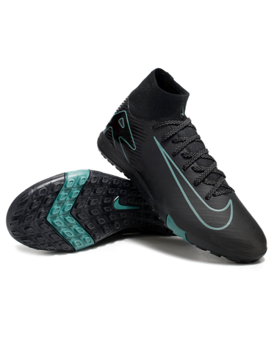 Nike Air Zoom Mercurial Superfly 10 Elite TF High-Tops Football Shoes - Black/Green