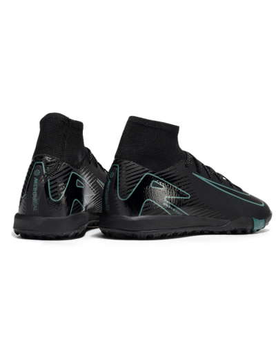 Nike Air Zoom Mercurial Superfly 10 Elite TF High-Tops Football Shoes - Black/Green