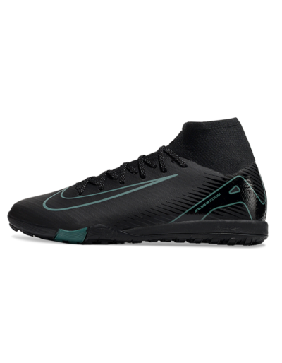 Nike Air Zoom Mercurial Superfly 10 Elite TF High-Tops Football Shoes - Black/Green