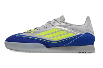 Messi x Adidas F50 Elite IC Low-Tops Football Shoes - Grey//Yellow/Blue
