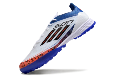 Adidas F50 Pro TF Low-Tops Football Shoes - White/Red/Blue