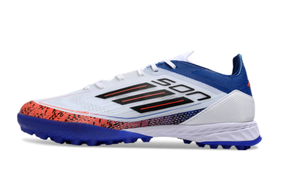 Adidas F50 Pro TF Low-Tops Football Shoes - White/Red/Blue