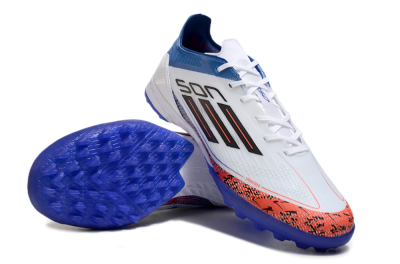 Adidas F50 Pro TF Low-Tops Football Shoes - White/Red/Blue