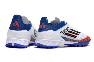 Adidas F50 Pro TF Low-Tops Football Shoes - White/Red/Blue