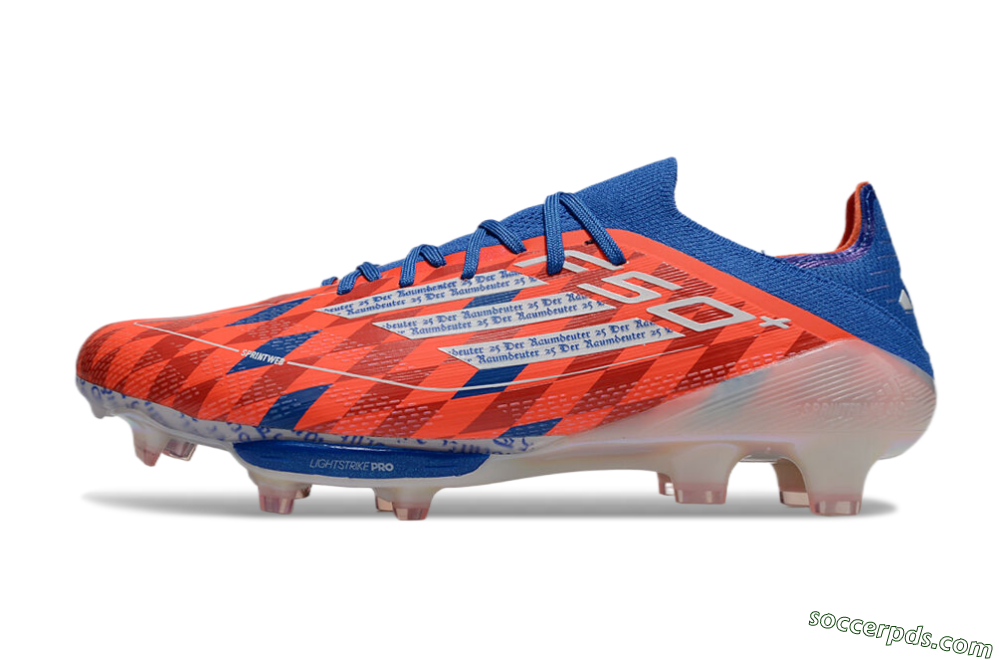 Adidas F50+ Lightstrike Pro Elite FG Low-Tops Football Boots - Red/White/Blue 2