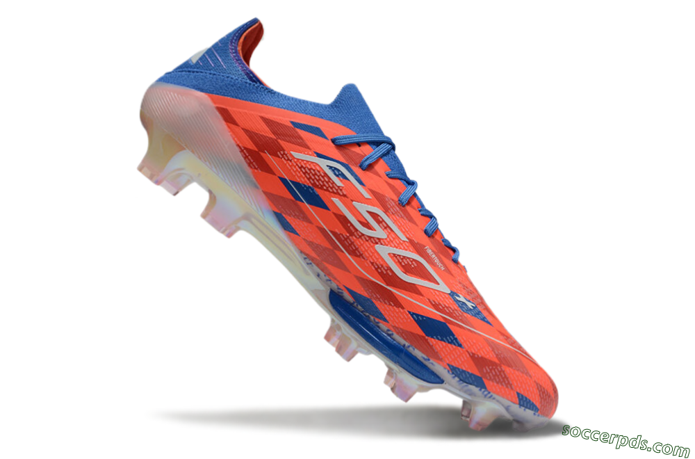 Adidas F50+ Lightstrike Pro Elite FG Low-Tops Football Boots - Red/White/Blue 4