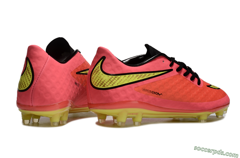 Nike Hypervenom Phantom FG Low-Tops Football Boots - Red/Yellow/Black 6