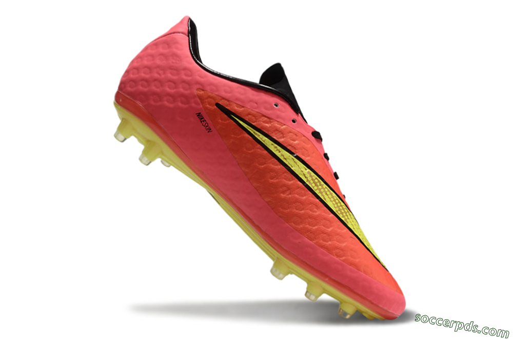 Nike Hypervenom Phantom FG Low-Tops Football Boots - Red/Yellow/Black 4