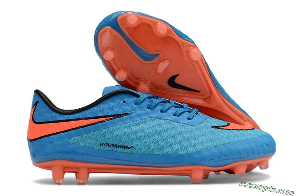 Nike Hypervenom Phantom FG Low-Tops Football Boots - Blue/Red/Black 1