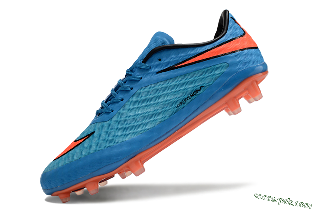 Nike Hypervenom Phantom FG Low-Tops Football Boots - Blue/Red/Black 5