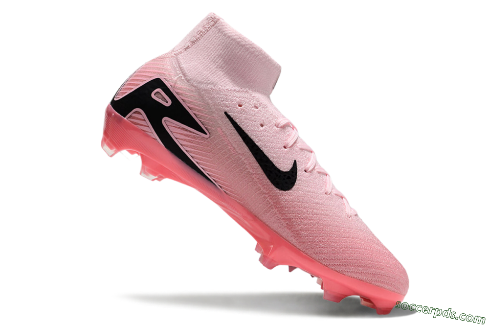 Nike Air Zoom Mercurial Superfly 10 Elite FG High-Tops Football Boots - Pink/Black 4