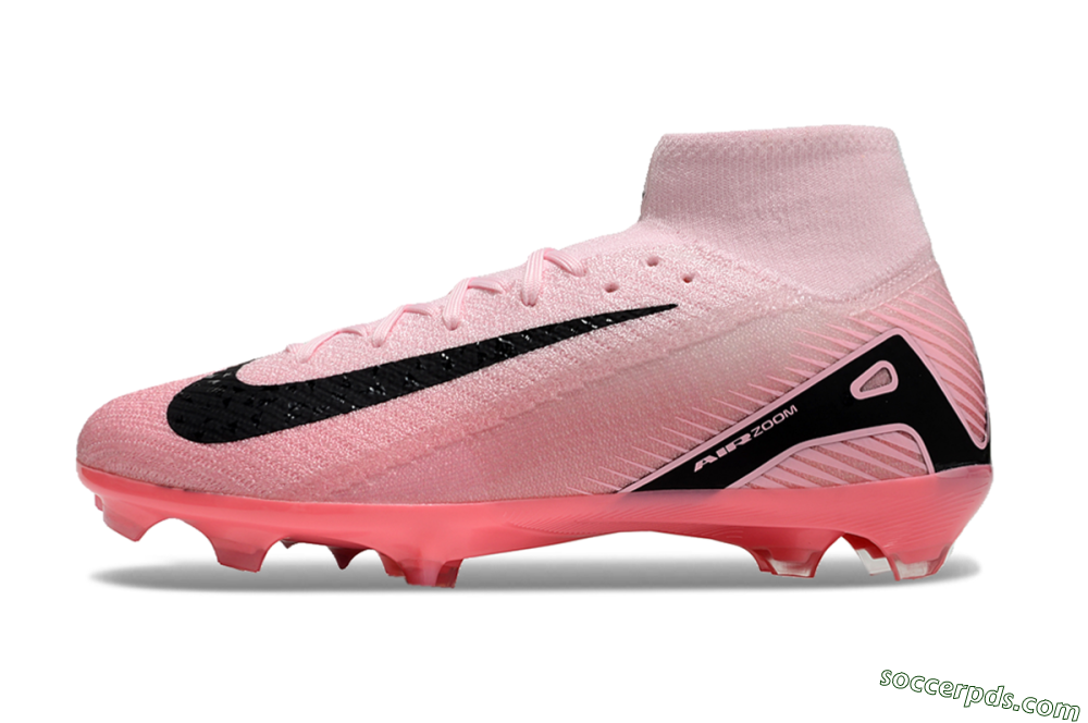 Nike Air Zoom Mercurial Superfly 10 Elite FG High-Tops Football Boots - Pink/Black 2