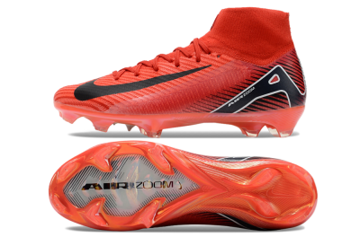 Nike Air Zoom Mercurial Superfly 10 Elite FG High-Tops Football Boots - Red/Black/White