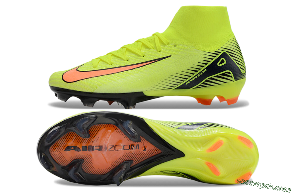 Nike Air Zoom Mercurial Superfly 10 Elite FG High-Tops Football Boots - Yellow/Red/Black 0