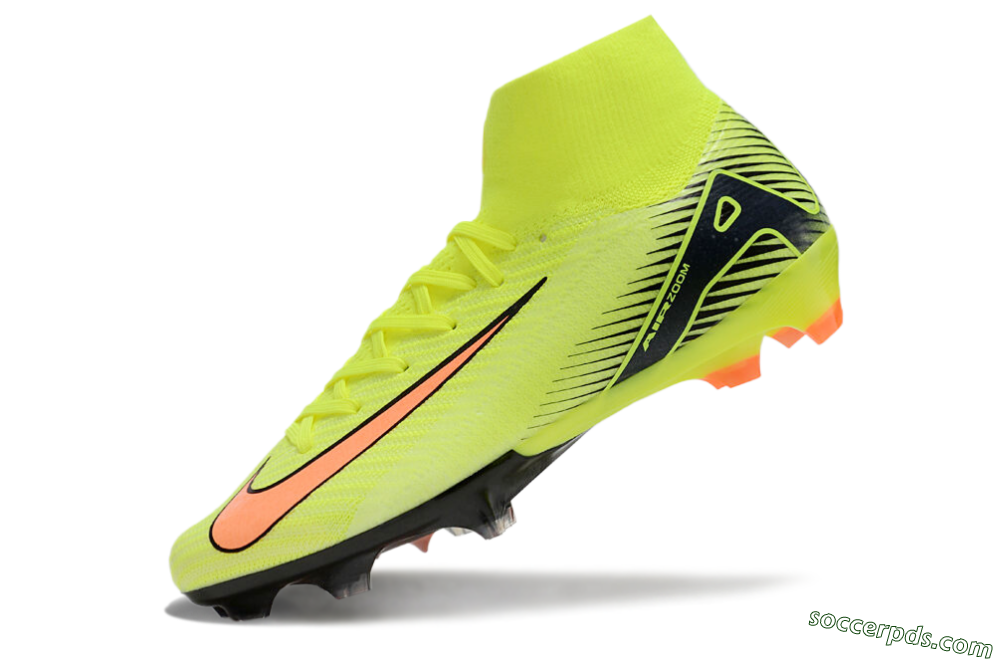 Nike Air Zoom Mercurial Superfly 10 Elite FG High-Tops Football Boots - Yellow/Red/Black 5