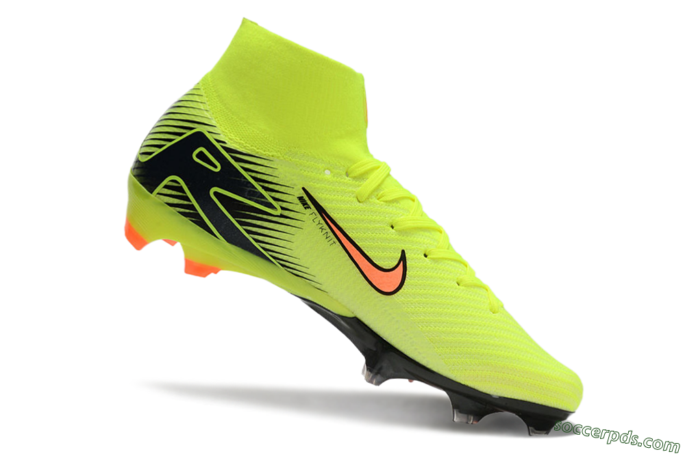 Nike Air Zoom Mercurial Superfly 10 Elite FG High-Tops Football Boots - Yellow/Red/Black 4