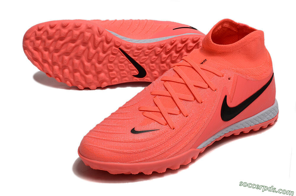 Nike Phantom GX 2 Elite TF High-Tops Football Shoes - Red/Black/White 3