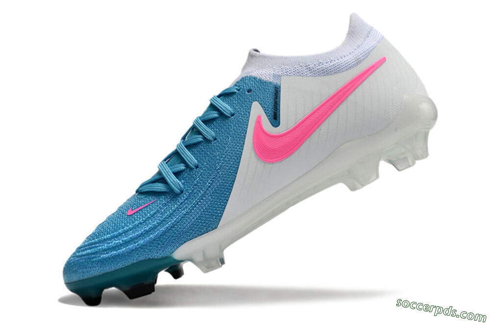 Nike Phantom Luna Elite FG Low-Tops Football Boots - Blue/White/Pink 5
