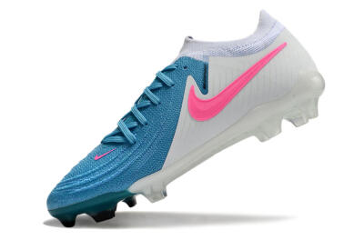Nike Phantom Luna Elite FG Low-Tops Football Boots - Blue/White/Pink