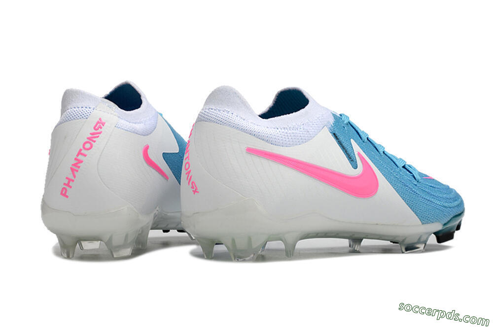 Nike Phantom Luna Elite FG Low-Tops Football Boots - Blue/White/Pink 6