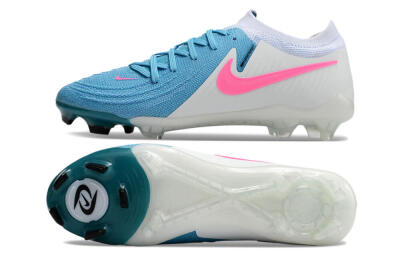 Nike Phantom Luna Elite FG Low-Tops Football Boots - Blue/White/Pink
