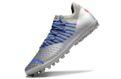 Puma Future Ultimate MG Low-Tops Football Boots - Silver/Blue/Red