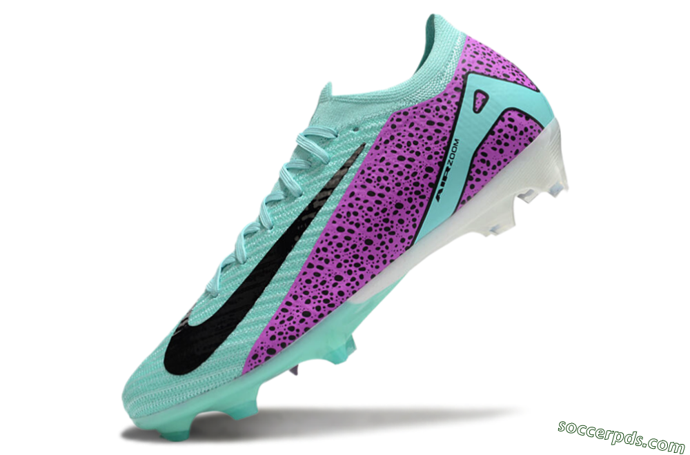 Nike Air Zoom Mercurial Vapor 16 Elite FG Low-Tops Football Boots - Jade/Black/Purple 5