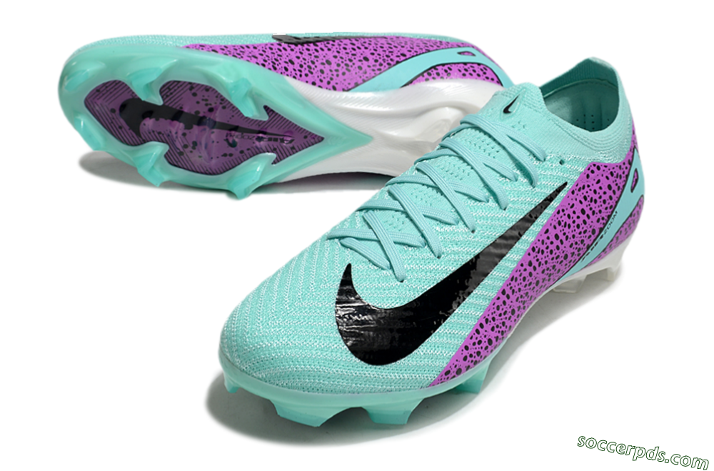 Nike Air Zoom Mercurial Vapor 16 Elite FG Low-Tops Football Boots - Jade/Black/Purple 3