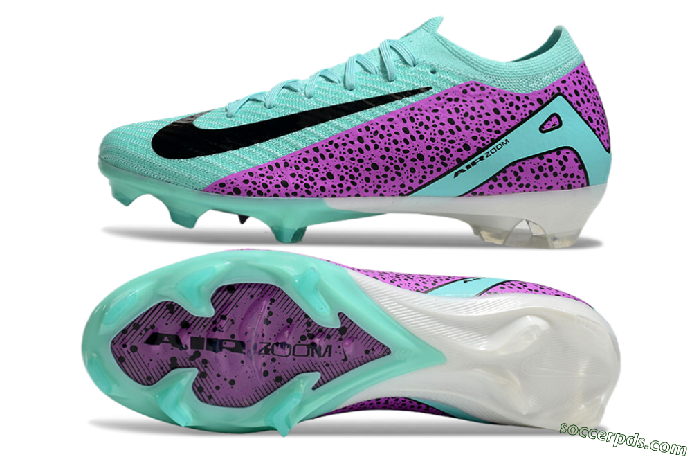 Nike Air Zoom Mercurial Vapor 16 Elite FG Low-Tops Football Boots - Jade/Black/Purple 0
