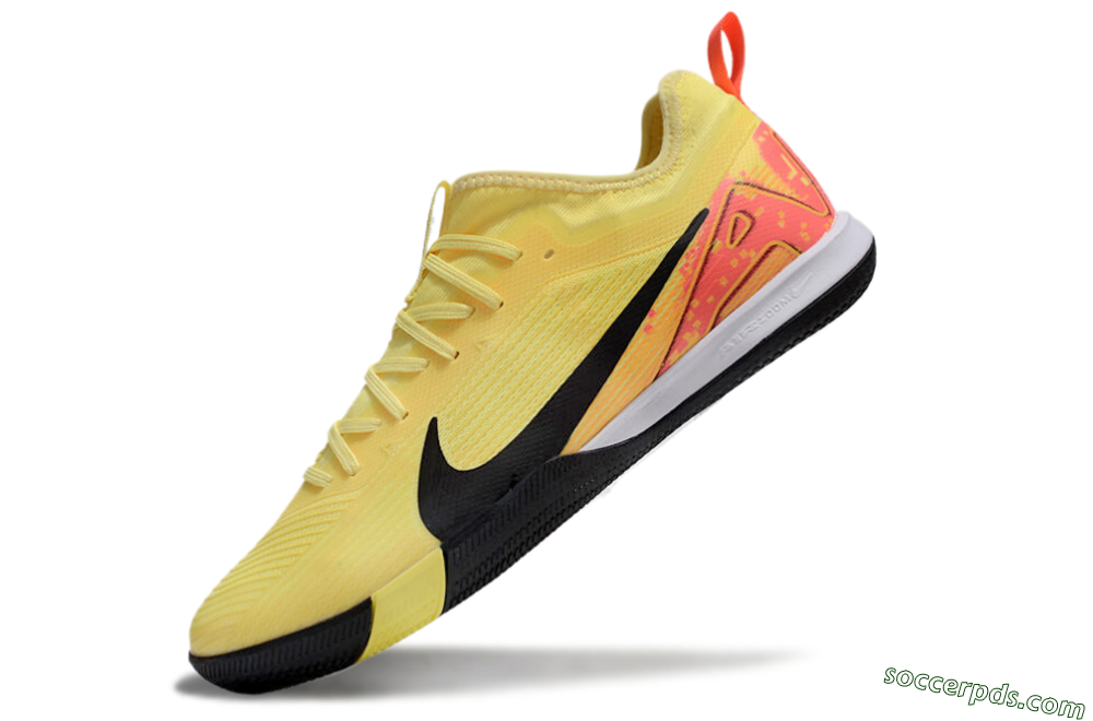 Nike Air Zoom Mercurial Vapor 16 Pro IC Low-Tops Football Shoes - Yellow/Black/Red 5