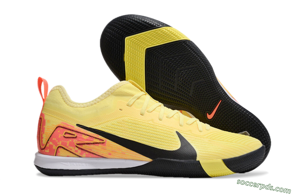 Nike Air Zoom Mercurial Vapor 16 Pro IC Low-Tops Football Shoes - Yellow/Black/Red 1