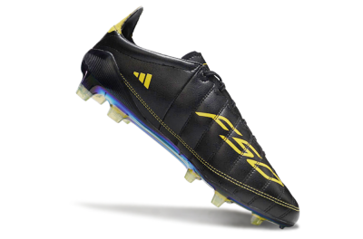 Adidas F50 Adizero Elite FG Low-Tops Football Boots - Black/Yellow/Gold