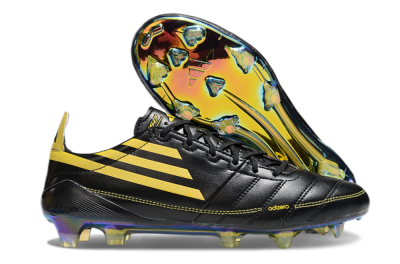 Adidas F50 Adizero Elite FG Low-Tops Football Boots - Black/Yellow/Gold