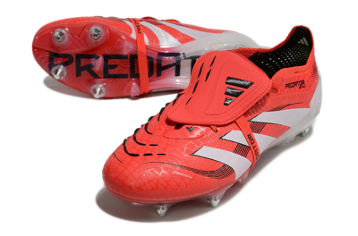 Adidas Predator 25 Elite Foldover Tongue SG Low-Tops Football Boots - Red/White/Black
