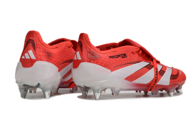 Adidas Predator 25 Elite Foldover Tongue SG Low-Tops Football Boots - Red/White/Black