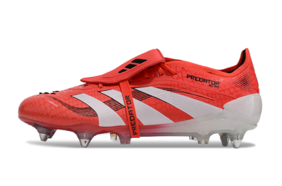 Adidas Predator 25 Elite Foldover Tongue SG Low-Tops Football Boots - Red/White/Black