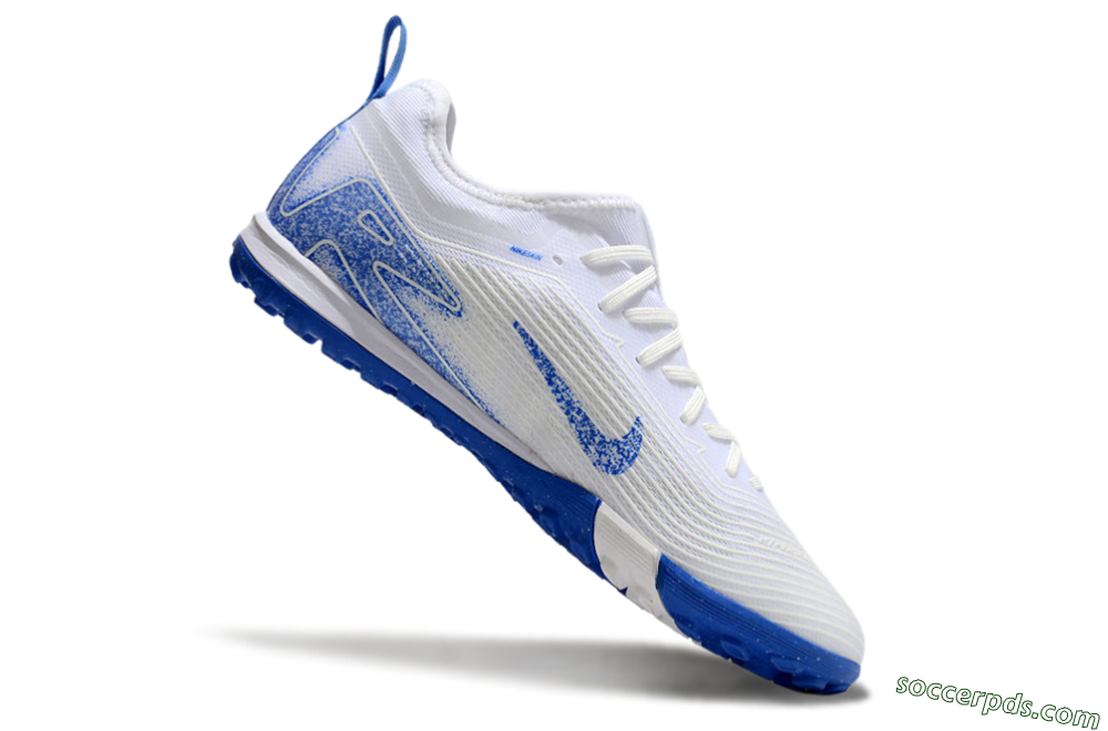 Nike Air Zoom Mercurial Vapor 16 Pro TF Low-Tops Football Shoes - White/Blue 4
