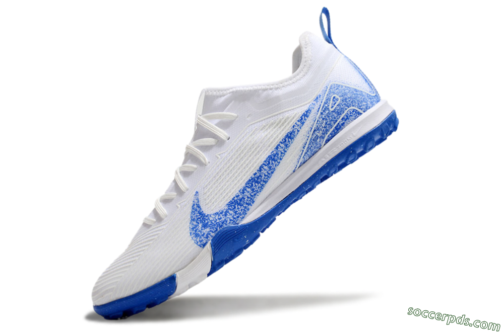 Nike Air Zoom Mercurial Vapor 16 Pro TF Low-Tops Football Shoes - White/Blue 5