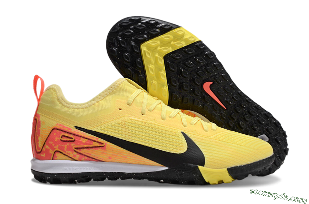 Nike Air Zoom Mercurial Vapor 16 Pro TF Low-Tops Football Shoes - Yellow/Black/Red 1