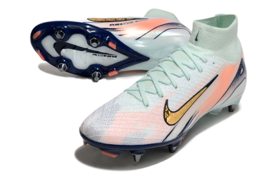 Nike Air Zoom Mercurial Superfly 10 Elite SG High-Tops Football Boots - Jade/Gold/Red