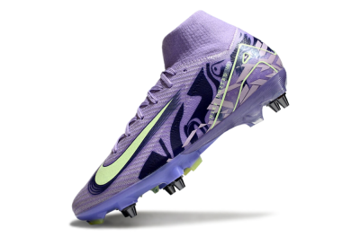 Nike Air Zoom Mercurial Superfly 10 Elite SG High-Tops Football Boots - Purple/Yellow/Blue
