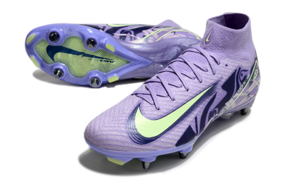 Nike Air Zoom Mercurial Superfly 10 Elite SG High-Tops Football Boots - Purple/Yellow/Blue