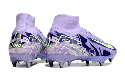 Nike Air Zoom Mercurial Superfly 10 Elite SG High-Tops Football Boots - Purple/Yellow/Blue