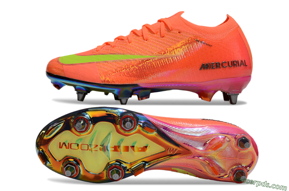 Nike Air Zoom Mercurial Vapor 16 Elite SG Low-Tops Football Boots - Red/Yellow/Gold 0