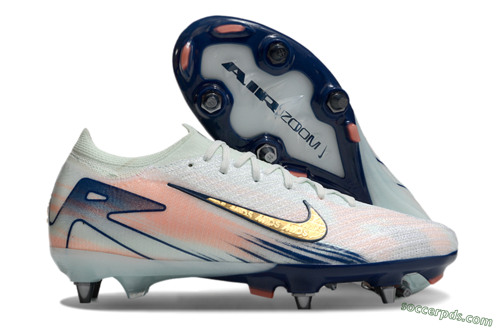 Nike Air Zoom Mercurial Vapor 16 Elite SG Low-Tops Football Boots - Jade/Gold/Blue 1