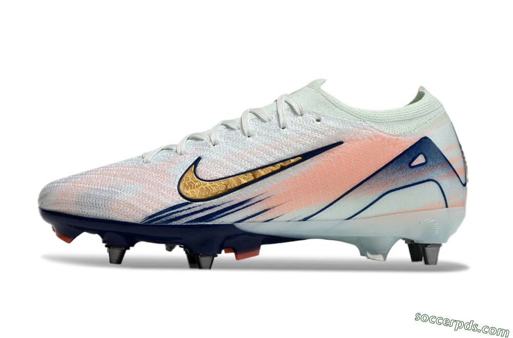 Nike Air Zoom Mercurial Vapor 16 Elite SG Low-Tops Football Boots - Jade/Gold/Blue 2