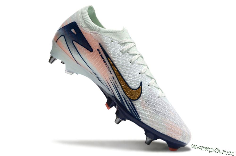 Nike Air Zoom Mercurial Vapor 16 Elite SG Low-Tops Football Boots - Jade/Gold/Blue 4
