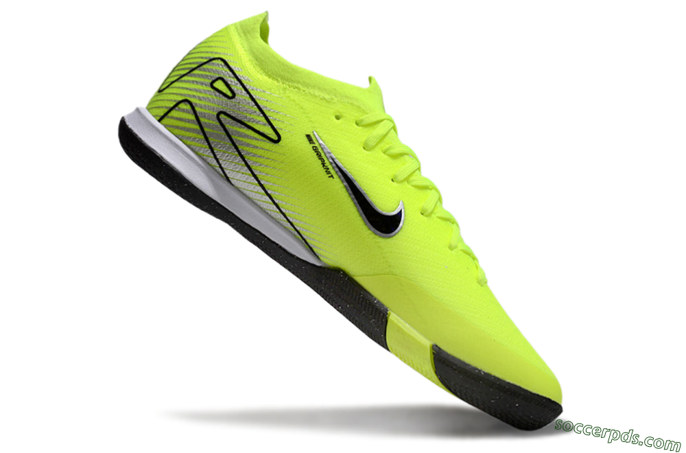 Nike Air Zoom Mercurial Vapor 16 Elite IC Low-Tops Football Shoes - Yellow/Black/Silver 4