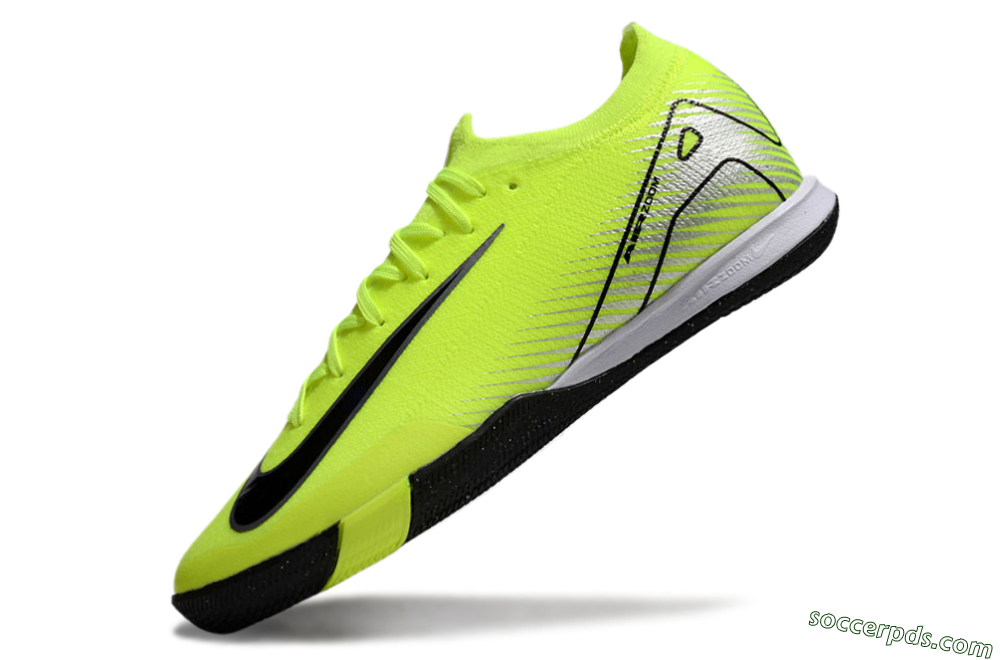 Nike Air Zoom Mercurial Vapor 16 Elite IC Low-Tops Football Shoes - Yellow/Black/Silver 5