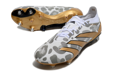 Adidas Predator Elite 25 SG Low-Tops Football Boots - White/Black/Gold
